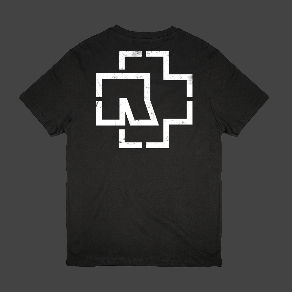 Rammstein S RAMMSTEIN Logo T-Shirt - Original Merchandise, Schwarz, 100% Baumwolle, Made In Germany Lego Rammstein - Foto 1